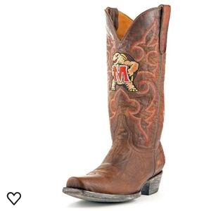 NWT Men's University of Maryland Terrapins Gameday Cowboy Boots